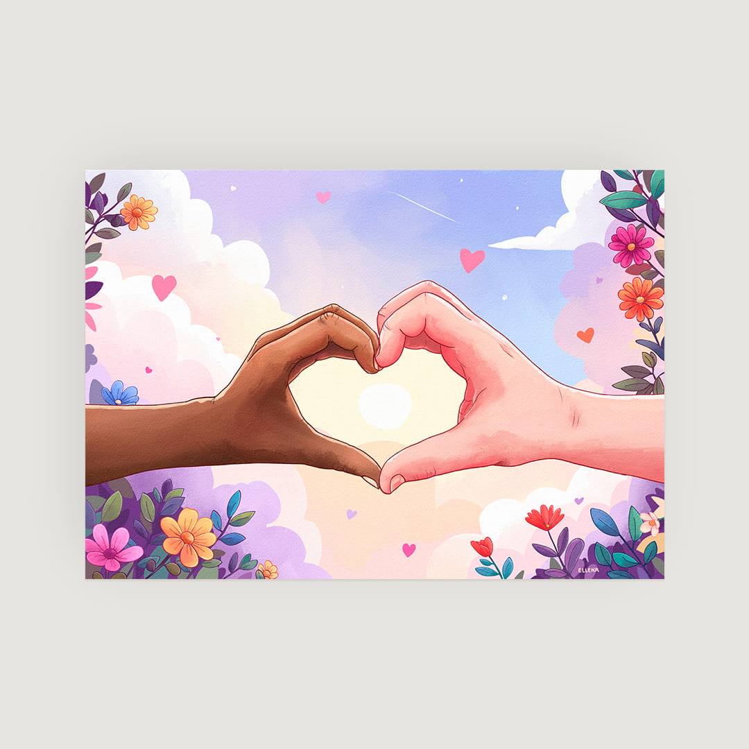 One Heart Mini Print