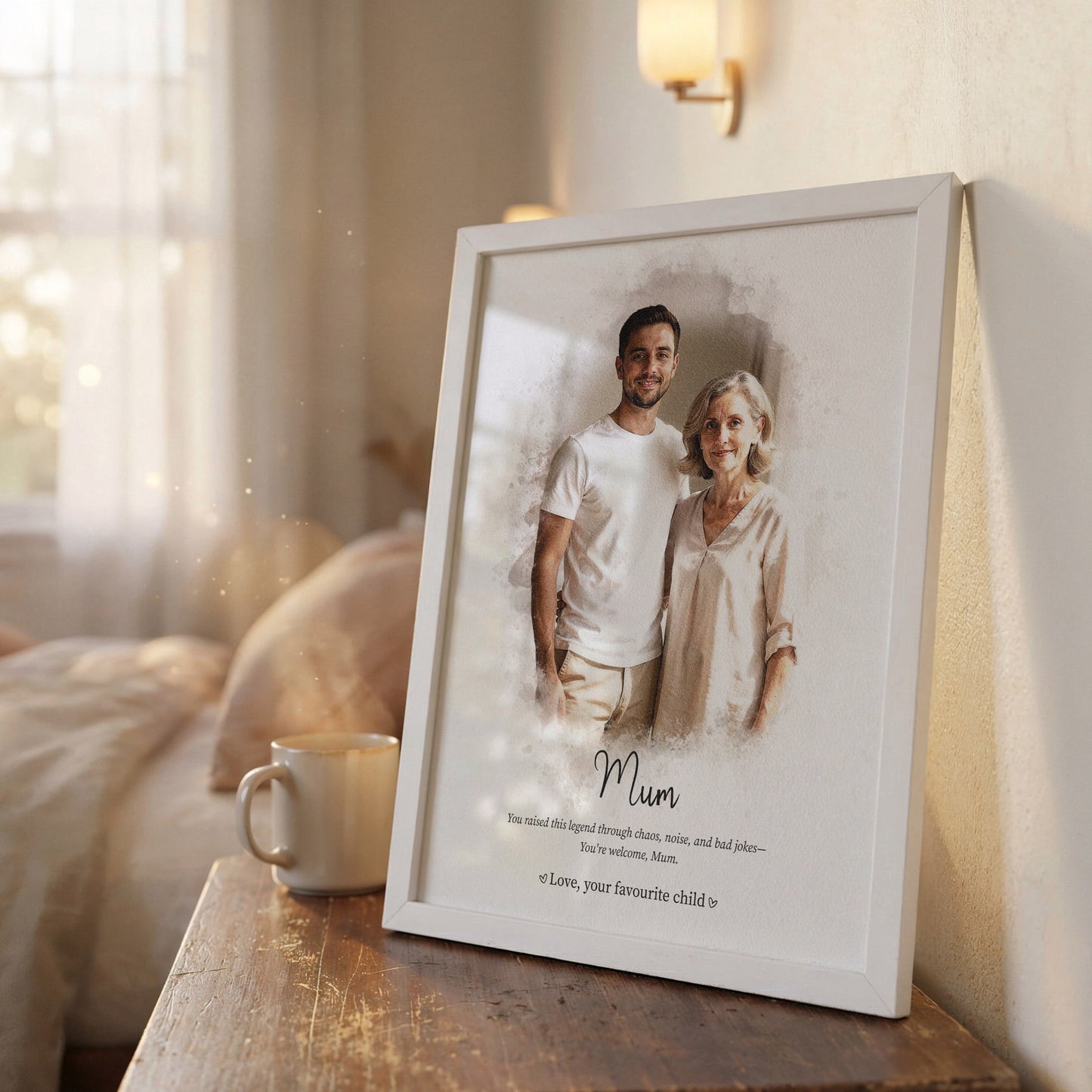Mother's Day Watercolour-Style Personalised Gift