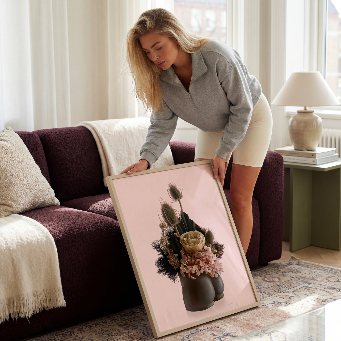 Bum Vase Digital Art Print