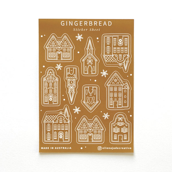 Gingerbread Sticker Sheet