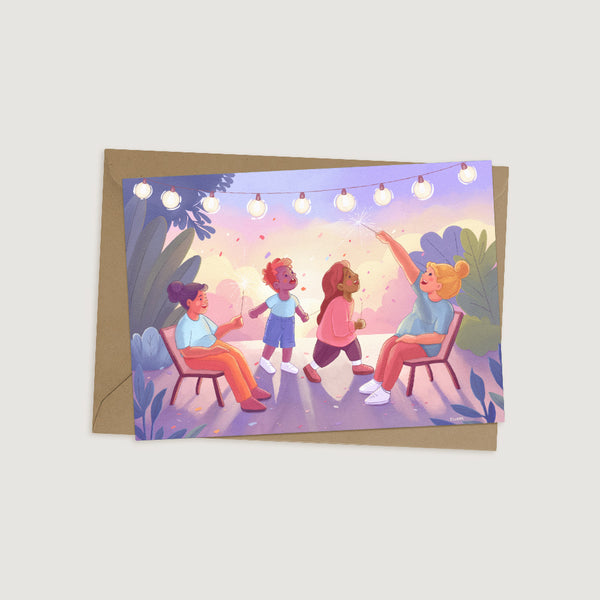 Sparks Of Celebration Greeting Card