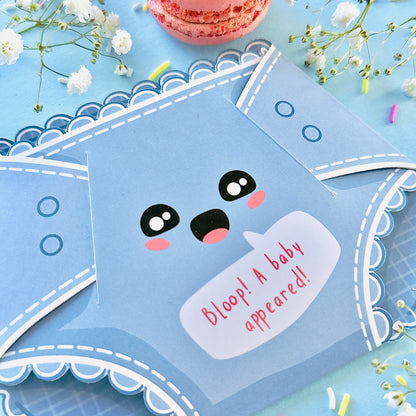 Blueberry Fizz Nappy Greeting Card