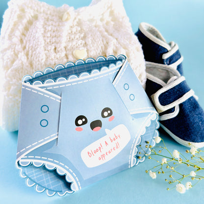 Blueberry Fizz Nappy Greeting Card