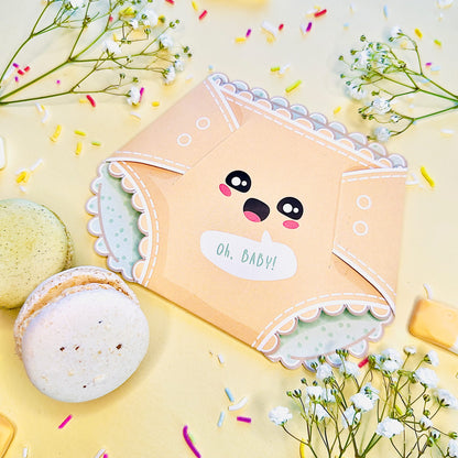 Happy Tangerine Nappy Greeting Card