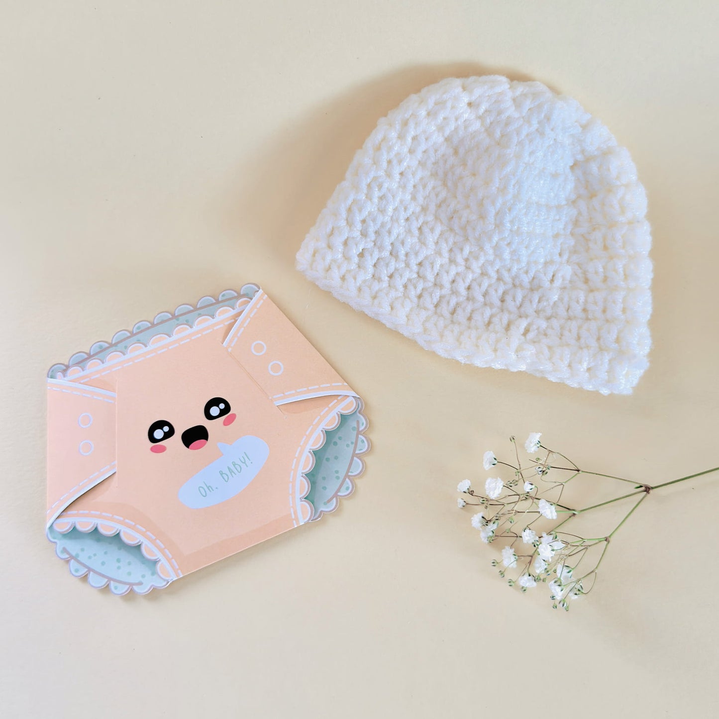Happy Tangerine Nappy Greeting Card
