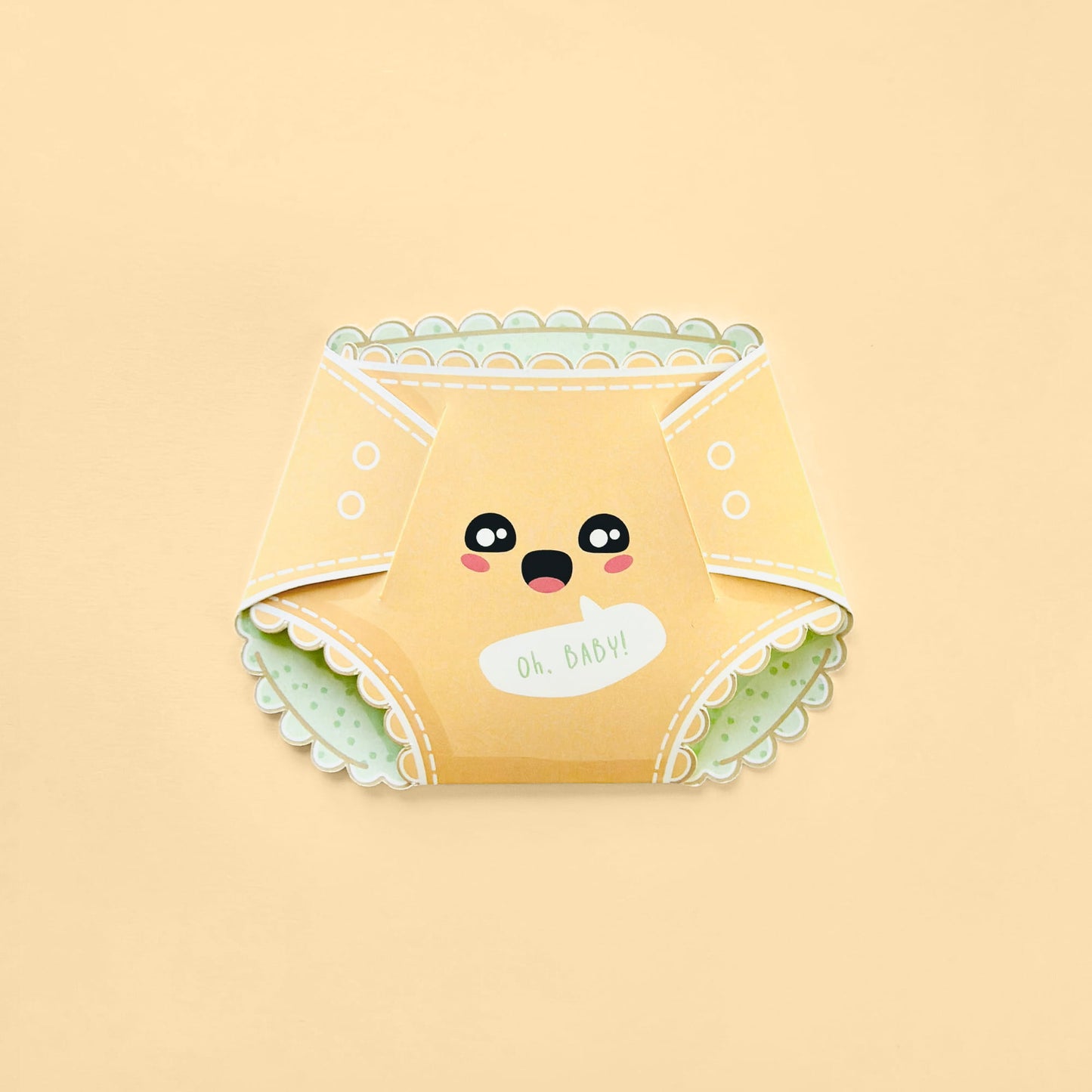 Happy Tangerine Nappy Greeting Card