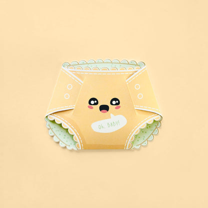 Happy Tangerine Nappy Greeting Card