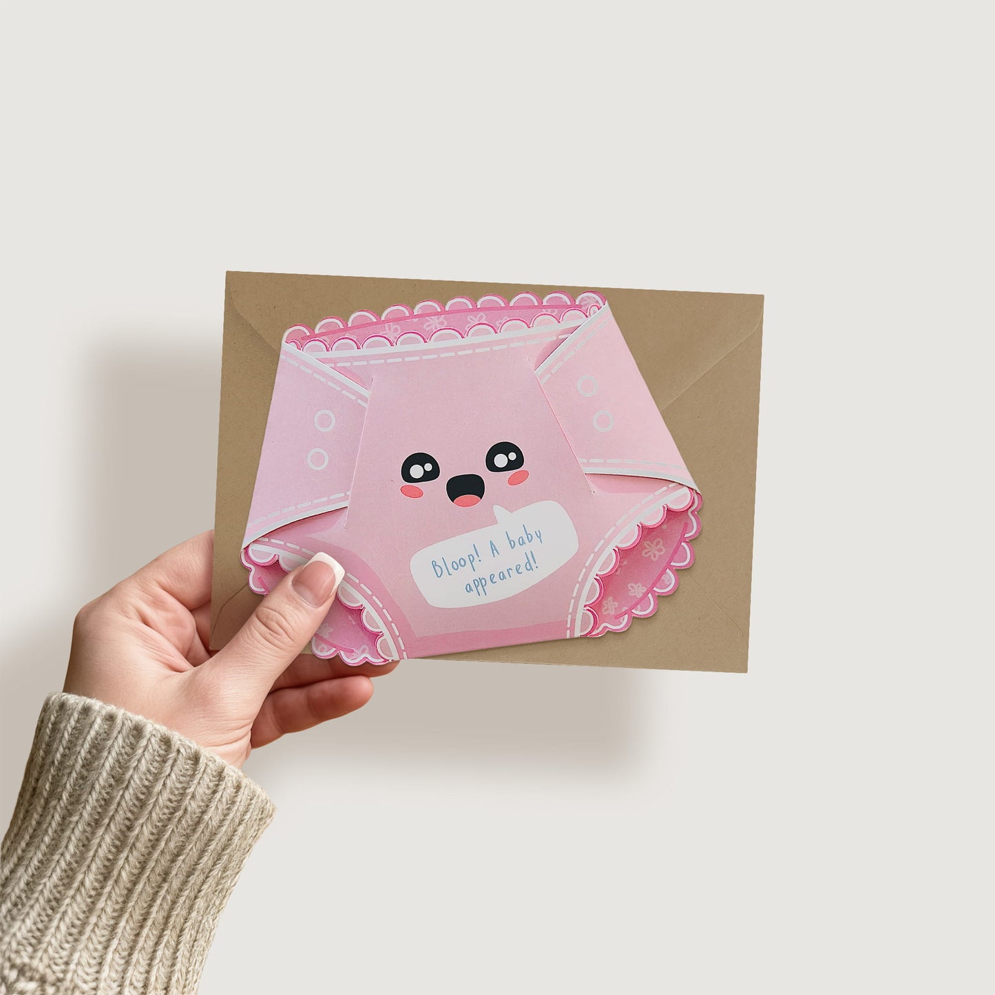 Cotton Candy Pink Nappy Greeting Card