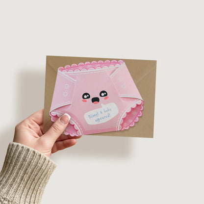 Cotton Candy Pink Nappy Greeting Card