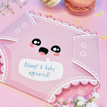 Cotton Candy Pink Nappy Greeting Card