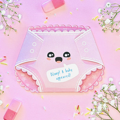 Cotton Candy Pink Nappy Greeting Card