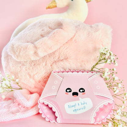 Cotton Candy Pink Nappy Greeting Card