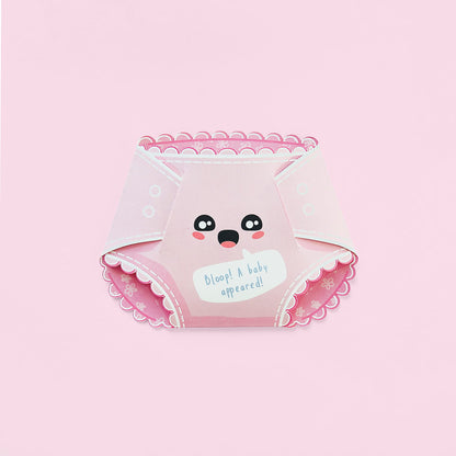 Cotton Candy Pink Nappy Greeting Card