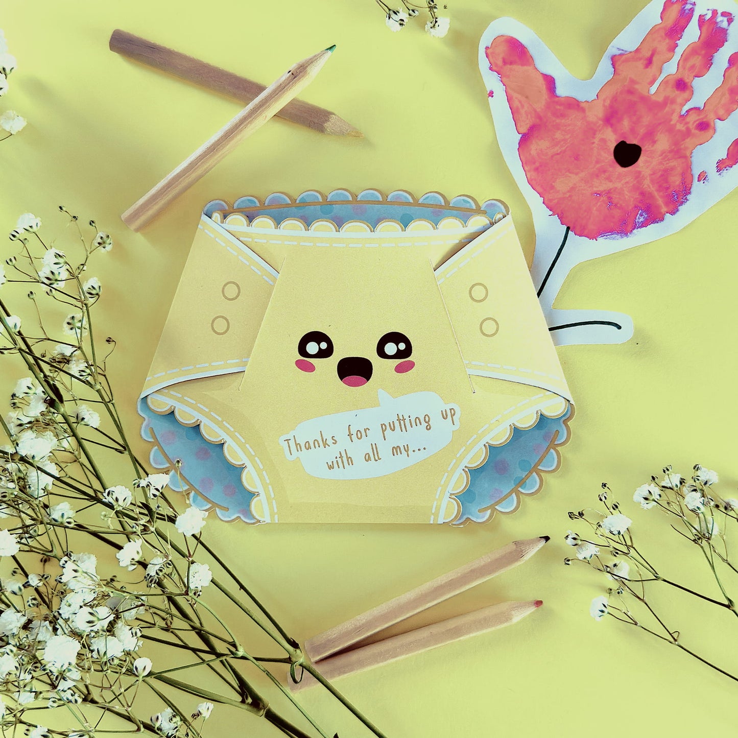 Lemon Drop Nappy Greeting Card
