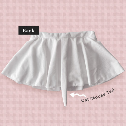 Kids Cat Mouse Skort + Bonus Scrunchie
