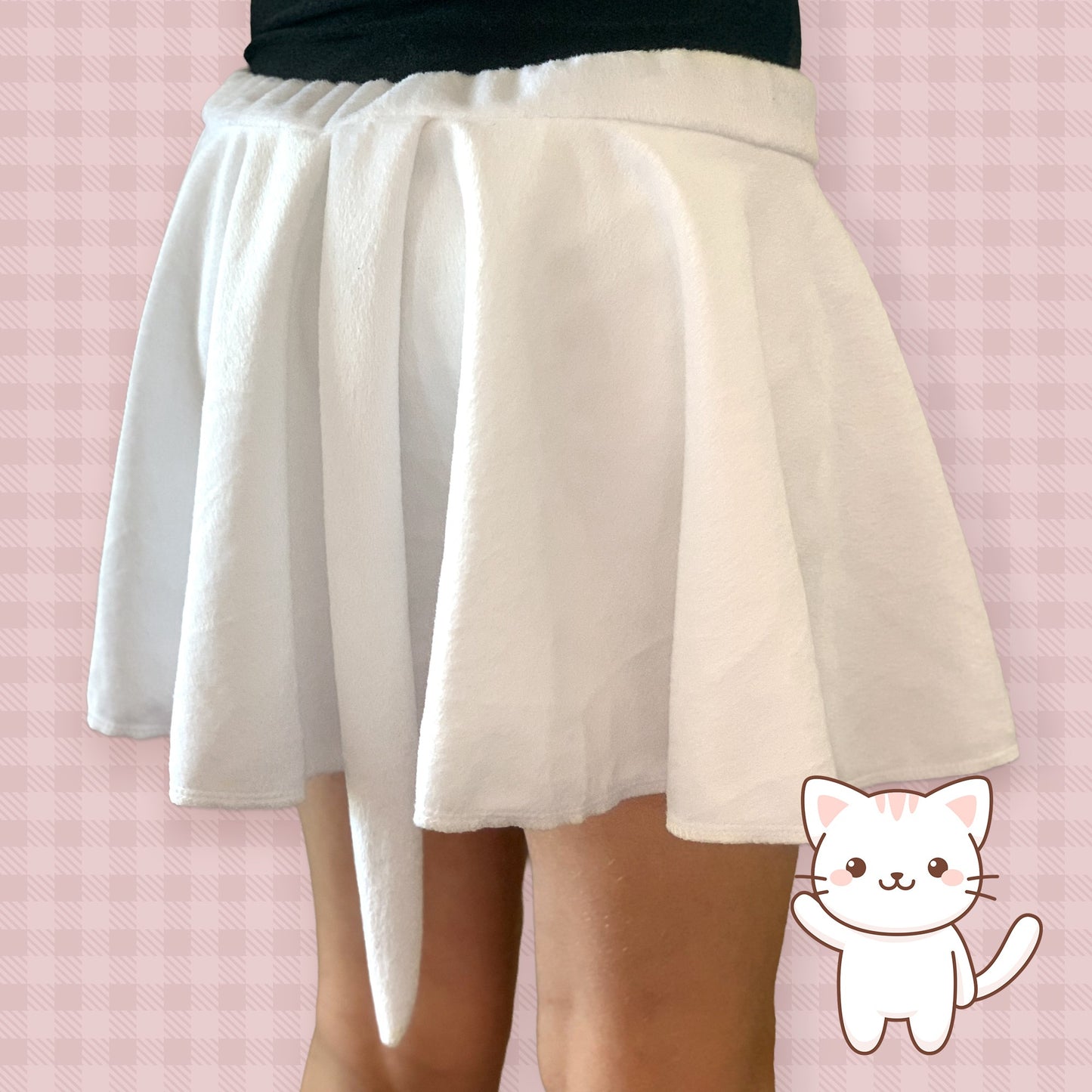 Kids Cat Mouse Skort + Bonus Scrunchie