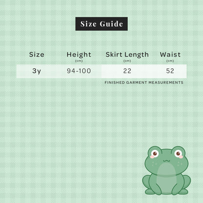 Kids Sparkly Frog Skort + Bonus Scrunchie