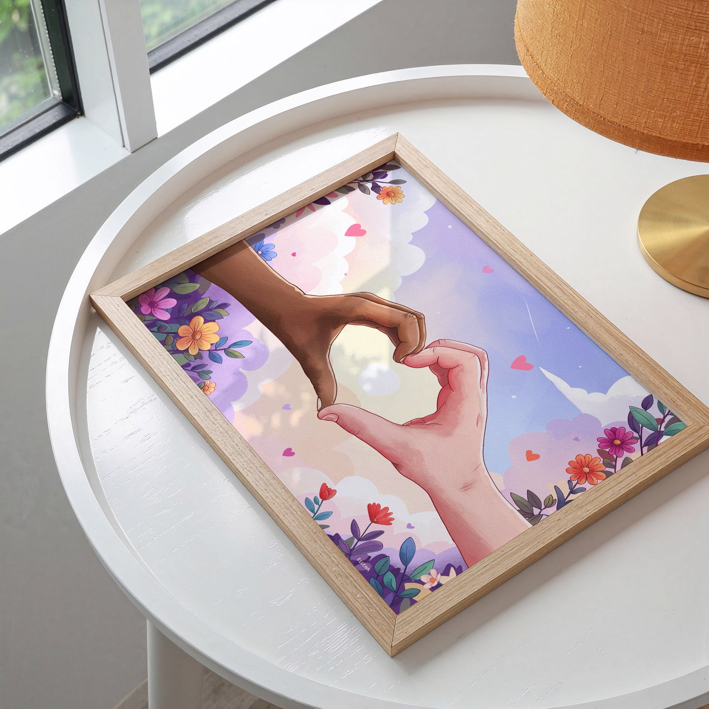One Heart Digital Art Print