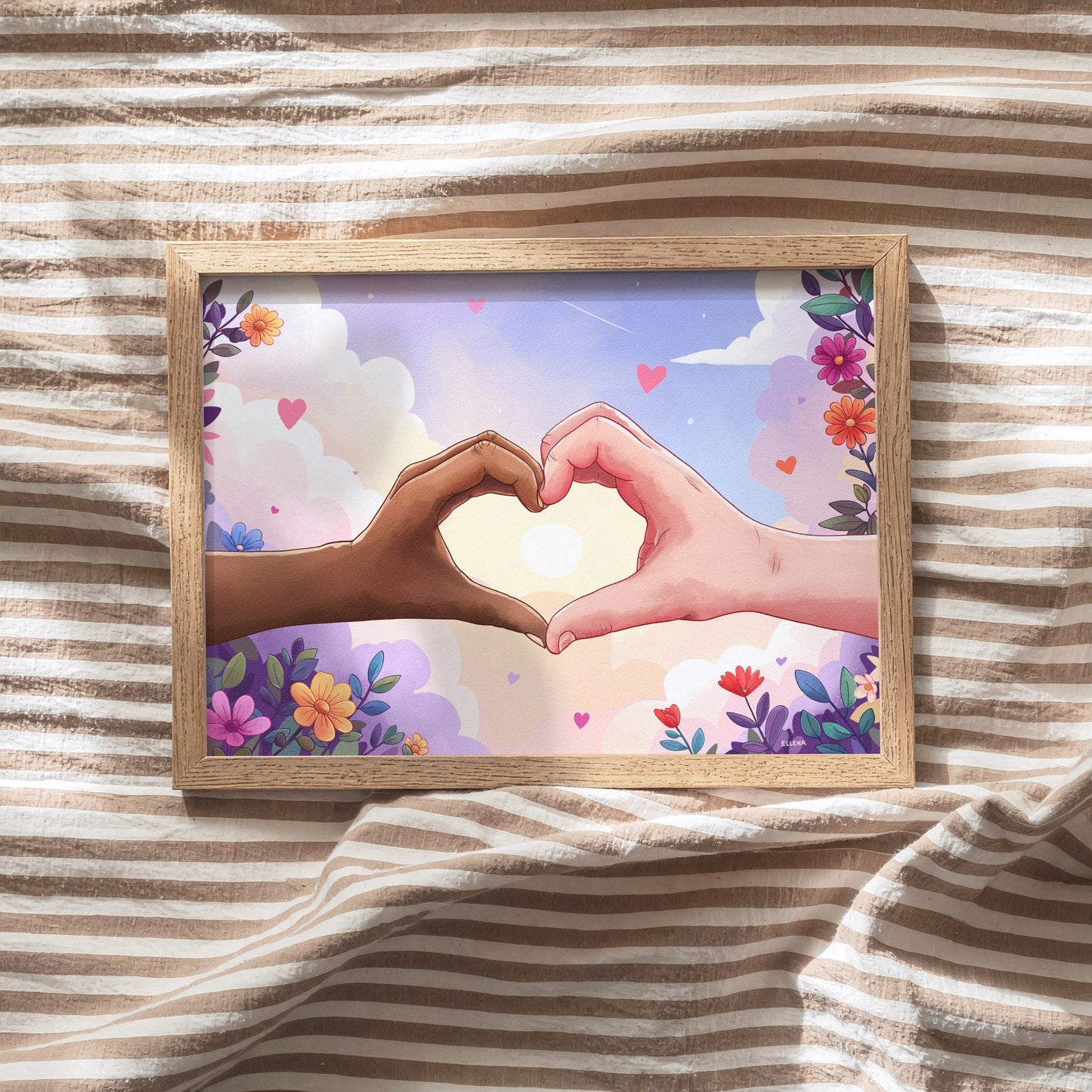 One Heart Digital Art Print