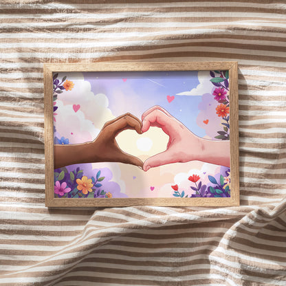One Heart Digital Art Print