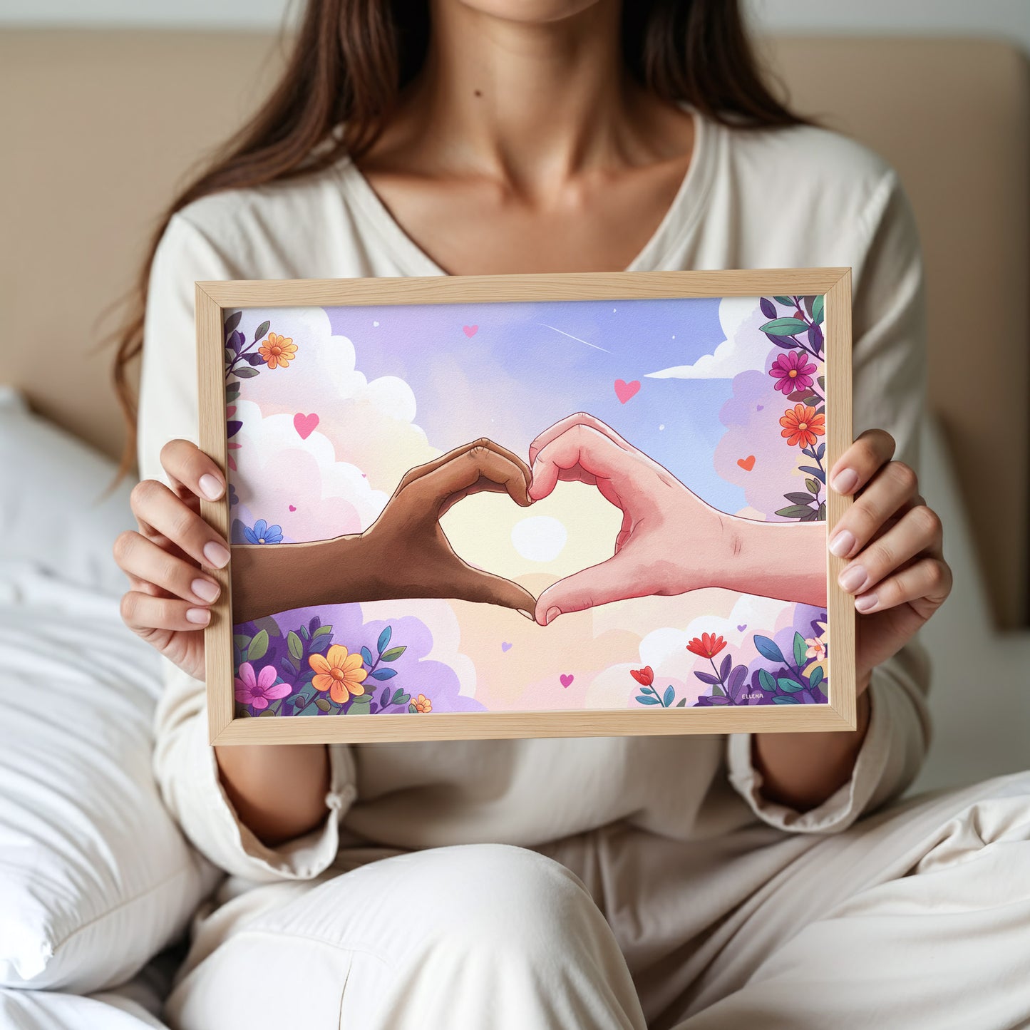 One Heart Digital Art Print