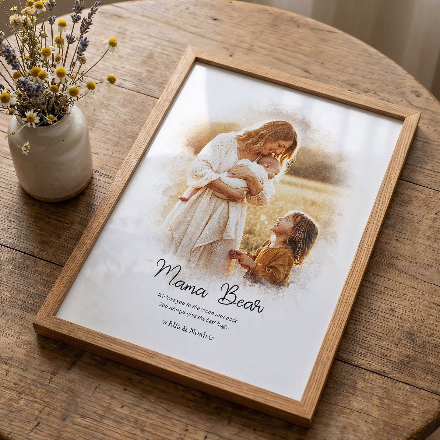 Mother's Day Watercolour-Style Personalised Gift
