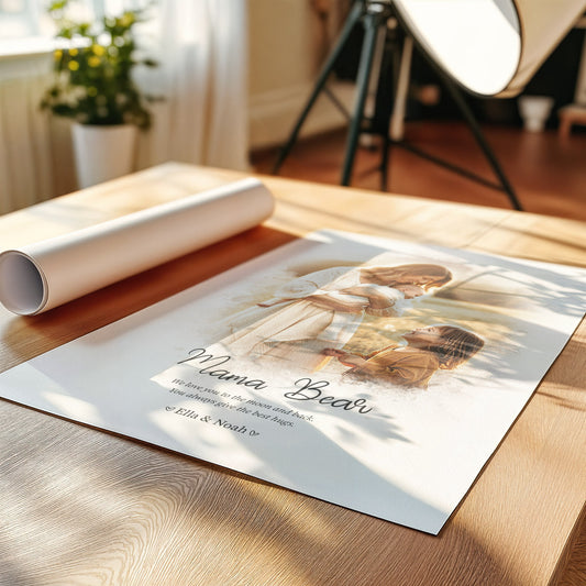 Mother's Day Watercolour-Style Personalised Gift