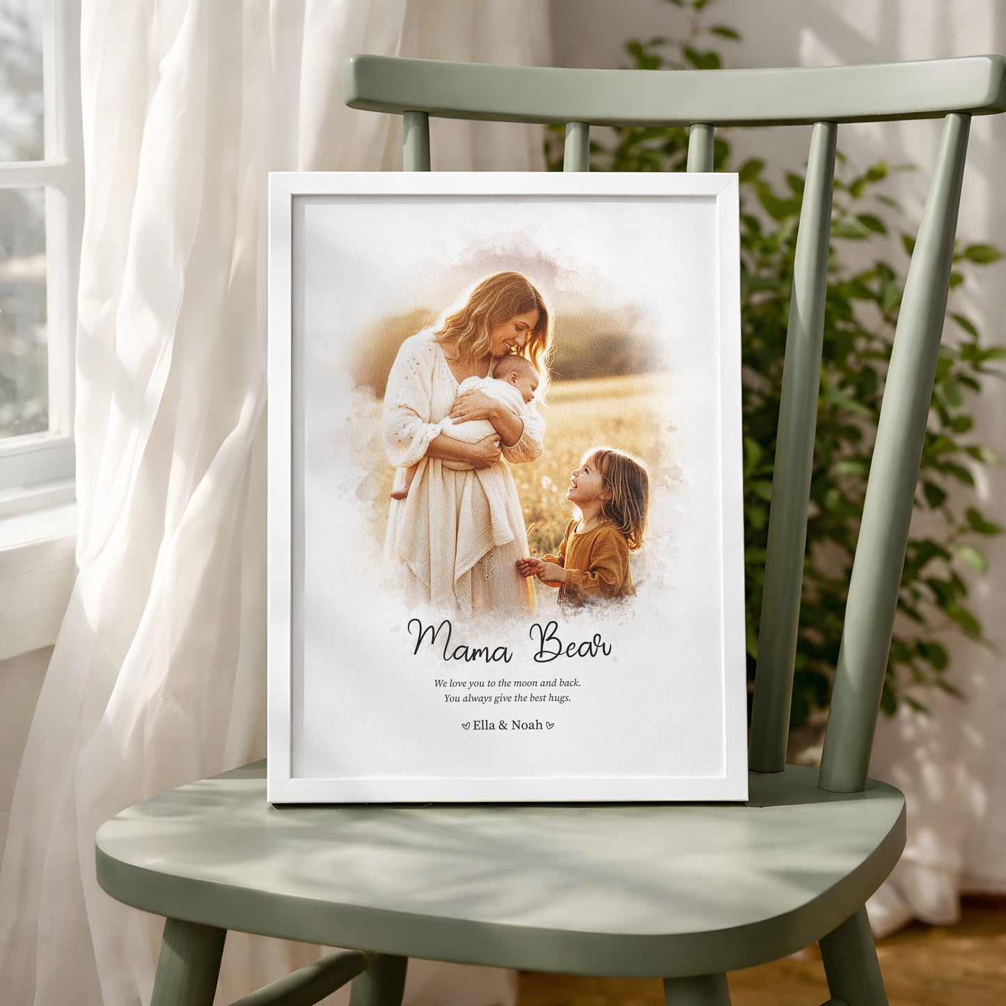 Mother's Day Watercolour-Style Personalised Gift