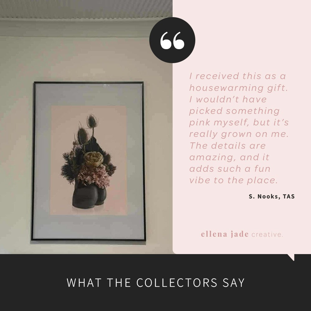 Bum Vase Digital Art Print