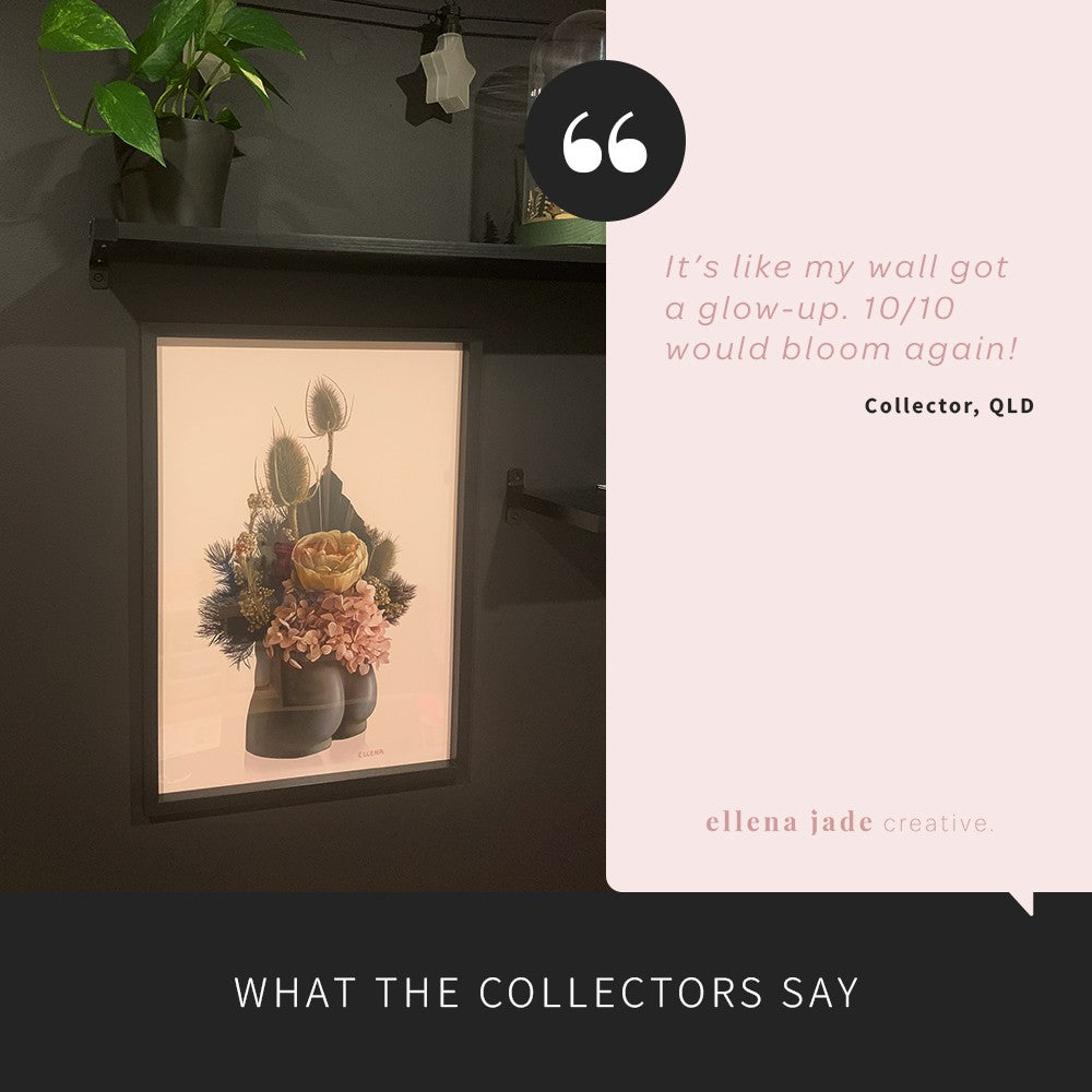 Bum Vase Digital Art Print