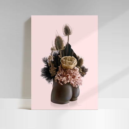 Bum Vase Digital Art Print