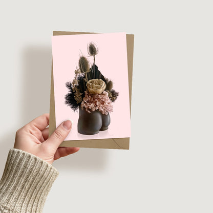 Bum Vase Greeting Card