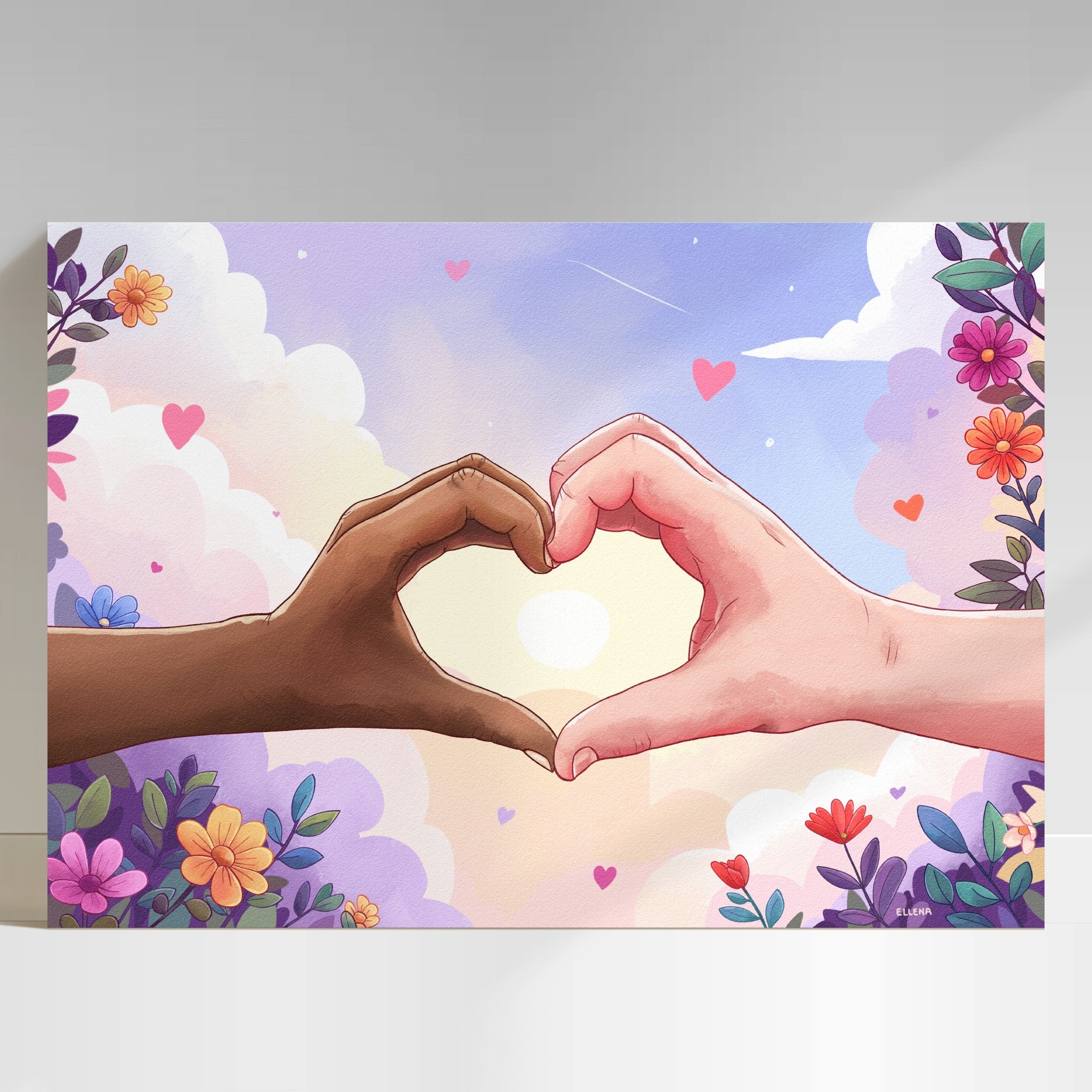 One Heart Digital Art Print