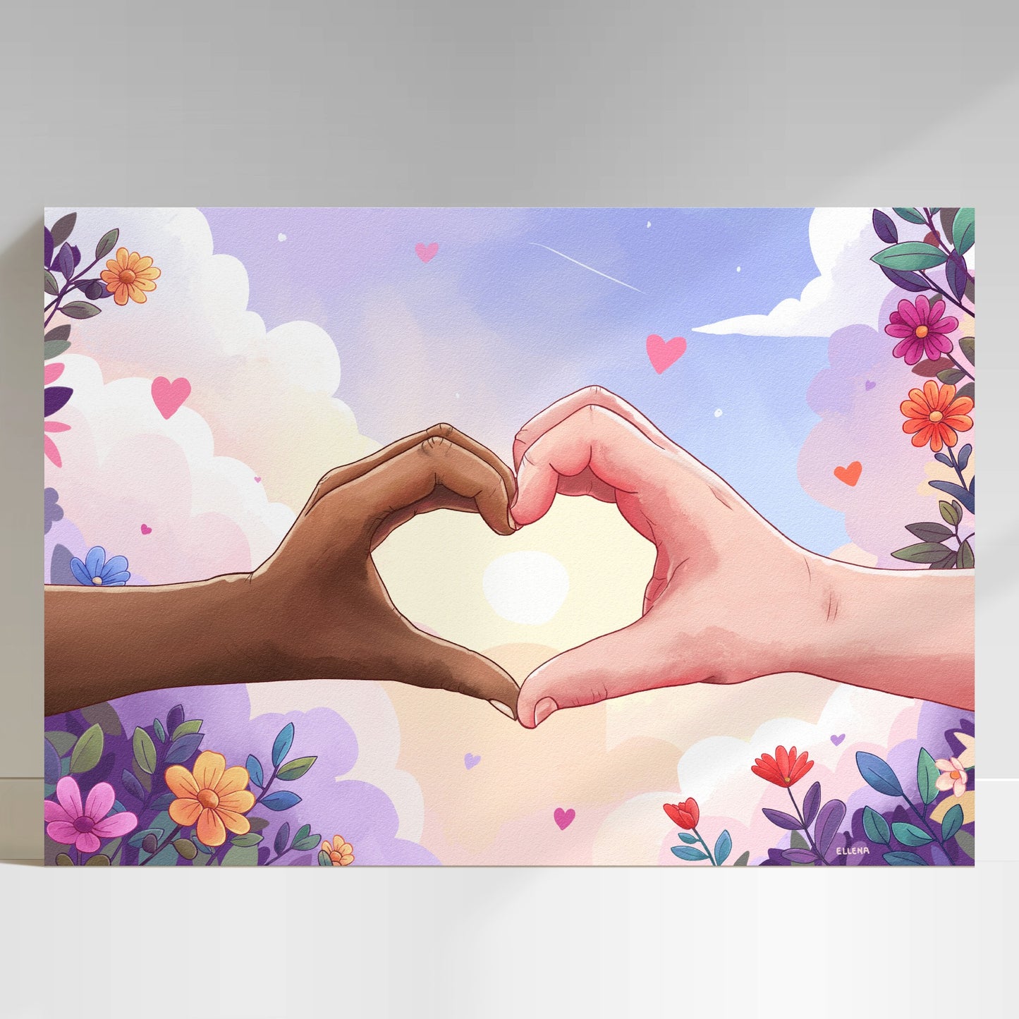 One Heart Digital Art Print