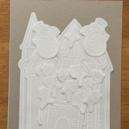 17pc. Snowman & Stars Christmas Window Cling Stickers