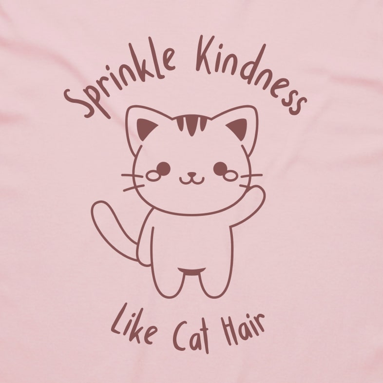 Spread Kindness Kitty Unisex T-shirt Adult